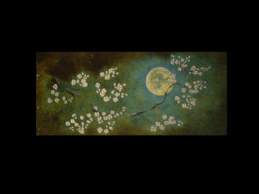 Pintura intitulada "Luna llena" por Oleos Heiko, Obras de arte originais, Outro