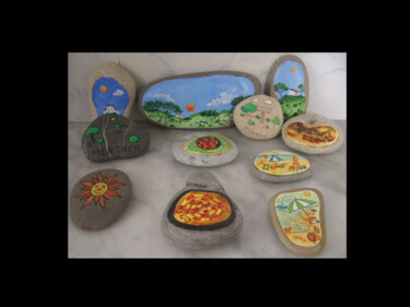 Pintura titulada "piedras 7" por Oleos Heiko, Obra de arte original, Oleo