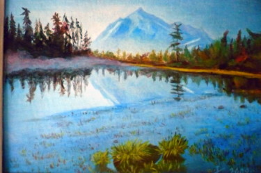 Картина под названием "Горный пейзаж" - Светлана Кияшова, Подлинное произведение искусства, Акрил