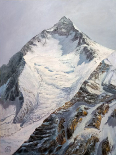 Картина под названием "Вершины гор" - Олеся Терновая, Подлинное произведение искусства, Акрил
