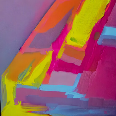 Schilderij getiteld "Luminous Symphony" door Olesia Lishaeva, Origineel Kunstwerk, Acryl