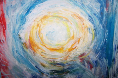 Картина под названием "Сквозь пространство…" - Olesya Evseeva.Мастерская Души, Подлинное произведение искусства, Акрил