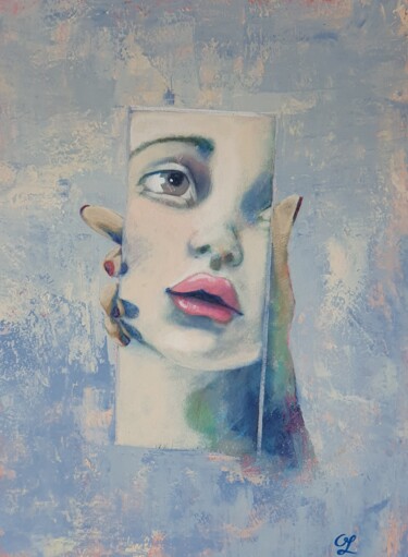 Malerei mit dem Titel "Reflection" von Olesya Izmaylova, Original-Kunstwerk, Acryl