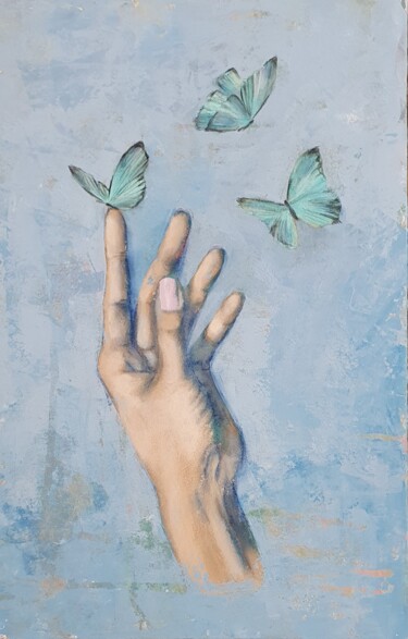 Peinture intitulée "Trust" par Olesya Izmaylova, Œuvre d'art originale, Acrylique