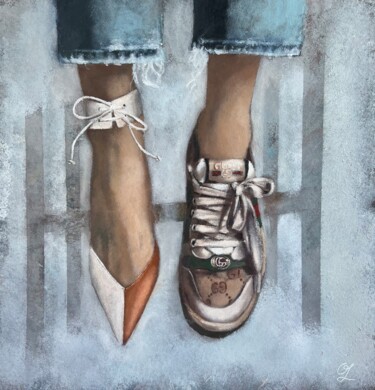 Malerei mit dem Titel "Don't need to choos…" von Olesya Izmaylova, Original-Kunstwerk, Acryl