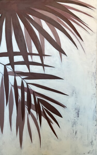 Pittura intitolato "Summer palms" da Olesya Izmaylova, Opera d'arte originale, Acrilico Montato su Telaio per barella in leg…