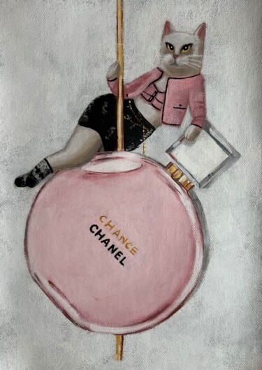 Pittura intitolato "Chanel Chance Essen…" da Olesya Izmaylova, Opera d'arte originale, Acrilico