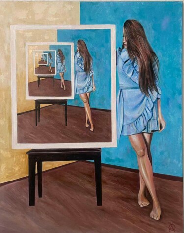 Картина под названием "Eternity" - Olesya Khlobystova, Подлинное произведение искусства, Масло Установлен на Деревянная пане…