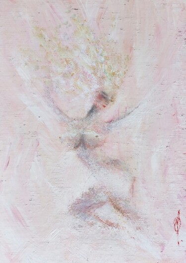 Картина под названием "Serene" - Olesya Nikolaeva, Подлинное произведение искусства, Темпера