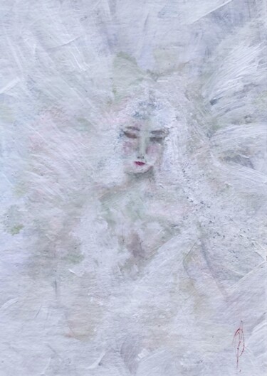 Картина под названием "Nymphea" - Olesya Nikolaeva, Подлинное произведение искусства, Темпера