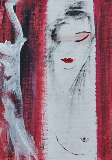 제목이 "Anticipation"인 미술작품 Olesya Nikolaeva로, 원작, 잉크