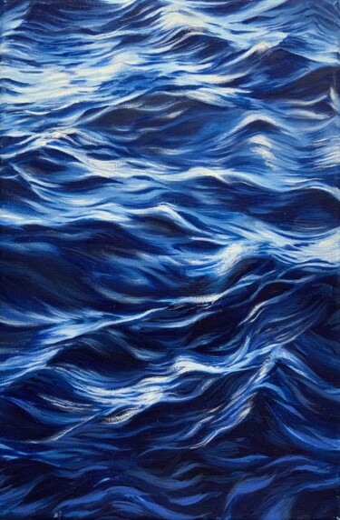 Painting titled "Water" by Olga Astri, Original Artwork, Oil