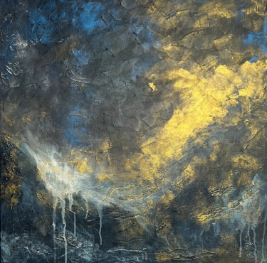 Ζωγραφική με τίτλο "Birth of the univer…" από Olga Balaeva, Αυθεντικά έργα τέχνης, Ακρυλικό Τοποθετήθηκε στο Ξύλινο φορείο σ…