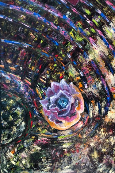 Картина под названием "Meditation" - Olga Baryshnikova, Подлинное произведение искусства, Масло Установлен на Деревянная рам…