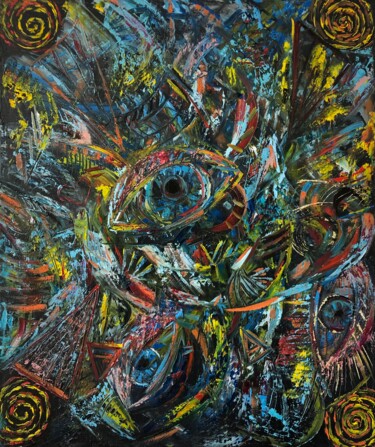 Peinture intitulée "Projections" par Olga Baryshnikova, Œuvre d'art originale, Huile