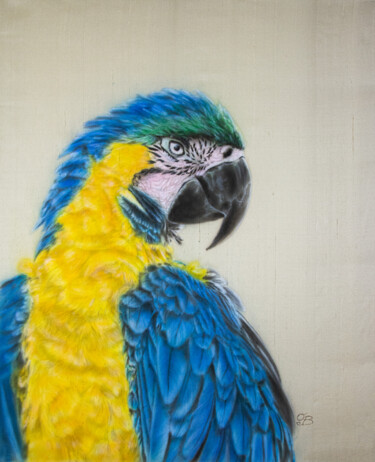 Peinture intitulée "Macau – Silk painti…" par Olga Belova, Œuvre d'art originale, Acrylique