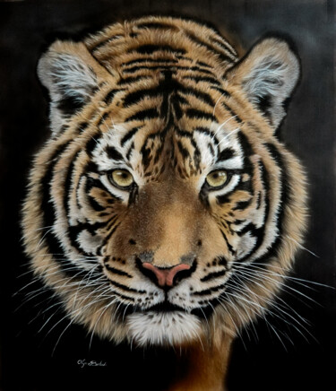 Tiger Painting Canvas Set, Tiger Canvas Print, Tiger Decor Poster by  Mustapha Dazi - Fine Art America