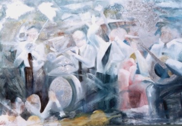 Pintura intitulada "" Vida é uma Festa!"" por Olga Beltrão, Obras de arte originais, Óleo