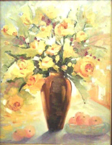 Painting titled ""Beleza Inocente"" by Olga Beltrão, Original Artwork, Oil