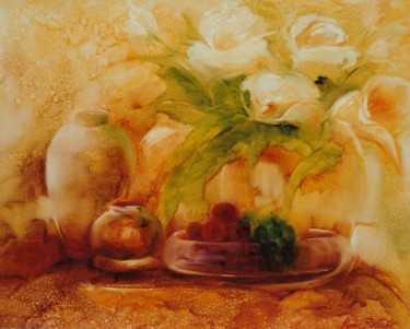 Painting titled ""Sutil"" by Olga Beltrão, Original Artwork, Oil