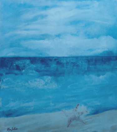 Painting titled ""Estrela do Mar..."" by Olga Beltrão, Original Artwork, Oil