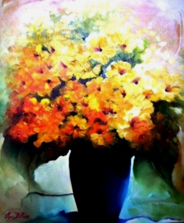 Pintura intitulada ""Um Mimo..."" por Olga Beltrão, Obras de arte originais, Óleo
