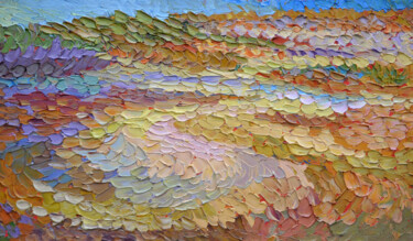 Peinture intitulée "Warm sand" par Olga Bezhina, Œuvre d'art originale, Huile Monté sur Châssis en bois