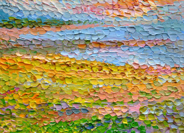 Malerei mit dem Titel "55х75 Steppe and th…" von Olga Bezhina, Original-Kunstwerk, Öl Auf Keilrahmen aus Holz montiert