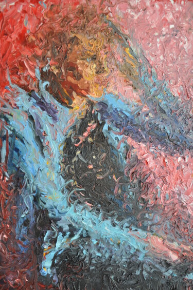 Картина под названием "Lily" - Olga Bezhina, Подлинное произведение искусства, Масло Установлен на Деревянная рама для носил…