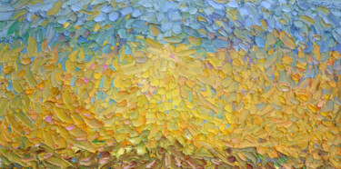 Malerei mit dem Titel "120х60 Bright day Я…" von Olga Bezhina, Original-Kunstwerk, Öl Auf Keilrahmen aus Holz montiert