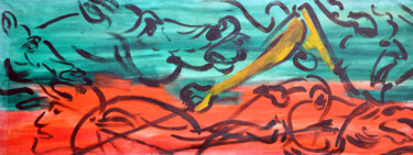 Картина под названием "Races" - Olga Bezhina, Подлинное произведение искусства, Масло Установлен на Деревянная рама для носи…