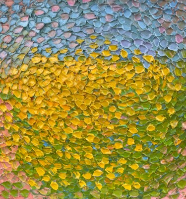Pintura titulada "Follow the sun" por Olga Bezhina, Obra de arte original, Oleo Montado en Bastidor de camilla de madera