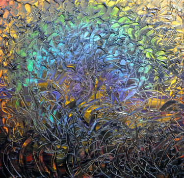 Картина под названием "Fried sun" - Olga Bezhina, Подлинное произведение искусства, Масло