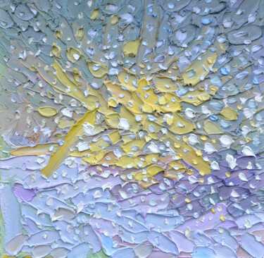 Картина под названием "Flying snow" - Olga Bezhina, Подлинное произведение искусства, Масло Установлен на Деревянная рама дл…