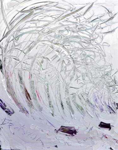 Картина под названием "Snow-white silence" - Olga Bezhina, Подлинное произведение искусства, Масло Установлен на Деревянная…