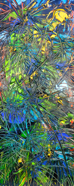 Pintura intitulada "Green energy" por Olga Bezhina, Obras de arte originais, Óleo