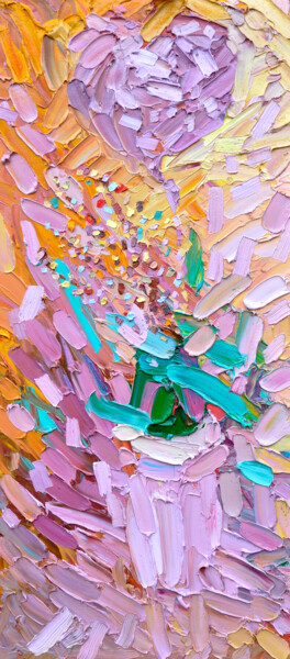 Картина под названием "Happy easter" - Olga Bezhina, Подлинное произведение искусства, Масло Установлен на Деревянная рама д…