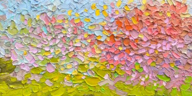 Картина под названием "Rose trees" - Olga Bezhina, Подлинное произведение искусства, Масло Установлен на Деревянная рама для…