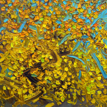 Painting titled "Barberry" by Olga Bezhina, Original Artwork, Oil Mounted on Wood Stretcher frame