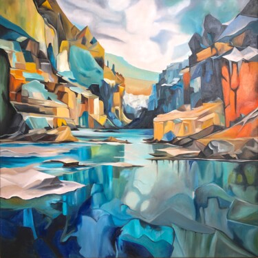 Malarstwo zatytułowany „"Valley"” autorstwa Olga Bogoyavlenskaya (Melamorisa), Oryginalna praca, Olej
