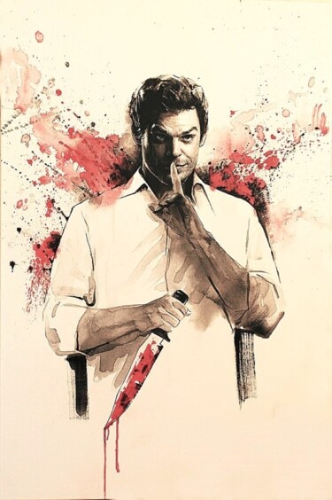 Pintura titulada "Dexter" por Olga Brink, Obra de arte original, Acrílico