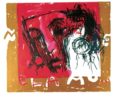 Estampas & grabados titulada "Me Llamo..." por Olga Brink, Obra de arte original, Litografía