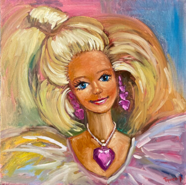 Картина под названием "Барби" - Olga Bronskikh, Подлинное произведение искусства, Масло