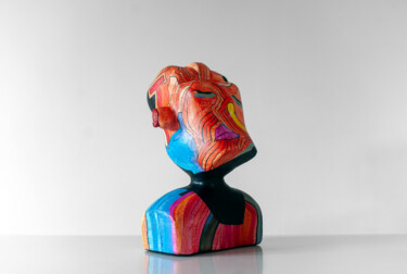 Sculptuur getiteld "Detachment emotiona…" door Olga Chertova, Origineel Kunstwerk, Acryl