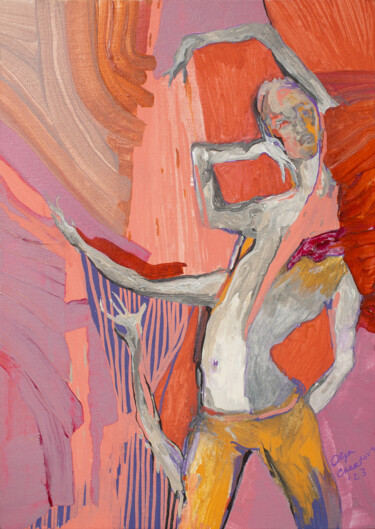 Pintura titulada "dance" por Olga Chertova, Obra de arte original, Acrílico Montado en Cartulina