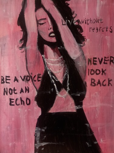 Peinture intitulée "Never look back" par Olga Cuzakova, Œuvre d'art originale, Acrylique