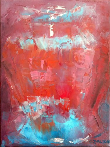 Painting titled "Four jun 1 Dynastie…" by Olga Dalzon, Original Artwork, Oil Mounted on Wood Stretcher frame