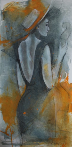 Картина под названием "Quartett 2" - Olga David, Подлинное произведение искусства, Акрил Установлен на Деревянная рама для н…