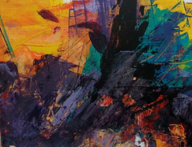 Painting titled "Abstraction 2" by Olga David, Original Artwork, Acrylic