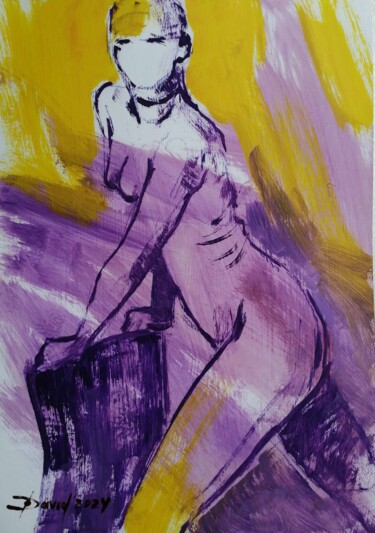绘画 标题为“Frauen Akt kleines…” 由Olga David, 原创艺术品, 油
